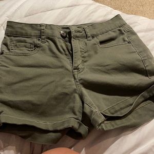 Olive green shorts